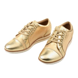 Gold Wedge Sneakers 15S8621 gyllene 2