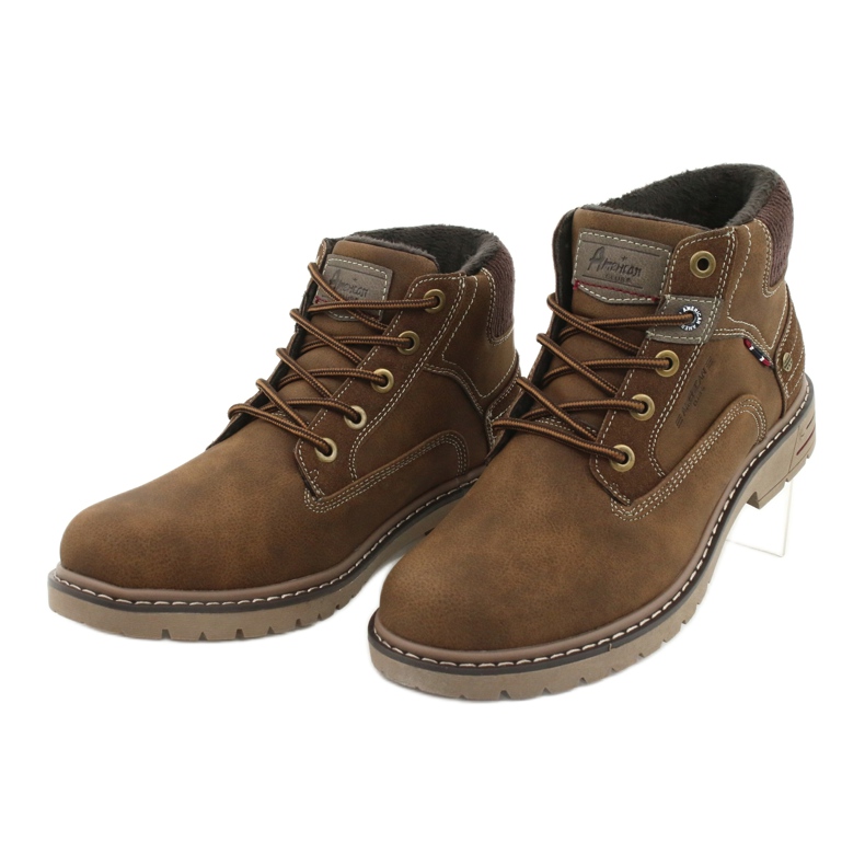 Lädervandring American Club RH36 kamel brun 2