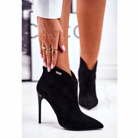 GOE Damskor på högklackig mocka svart GG2N3033 2