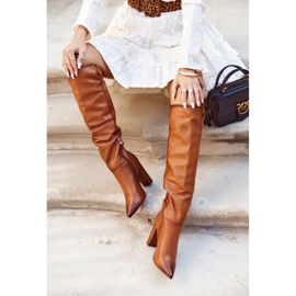 SEA Damskor på hälen Warm Camel Vellma brun 1