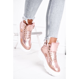 PS1 Kvinnors sportskor Warmed Pink Golden Davan rosa gyllene 2