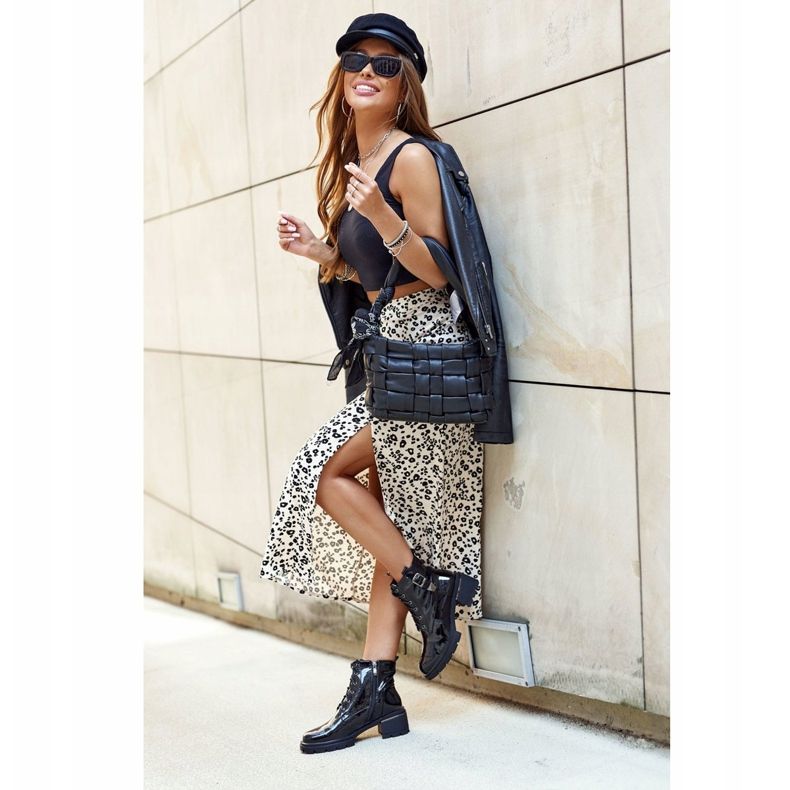 S.Barski Dam Stövlar Lackade Svart Drive Me Crazy 2