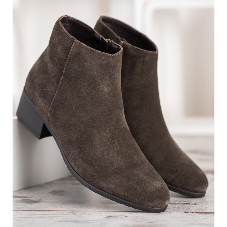 Filippo Klassiska läderstövlar kaki 2