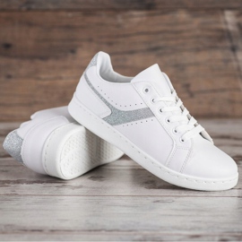 SHELOVET Trendiga sportskor vit 1