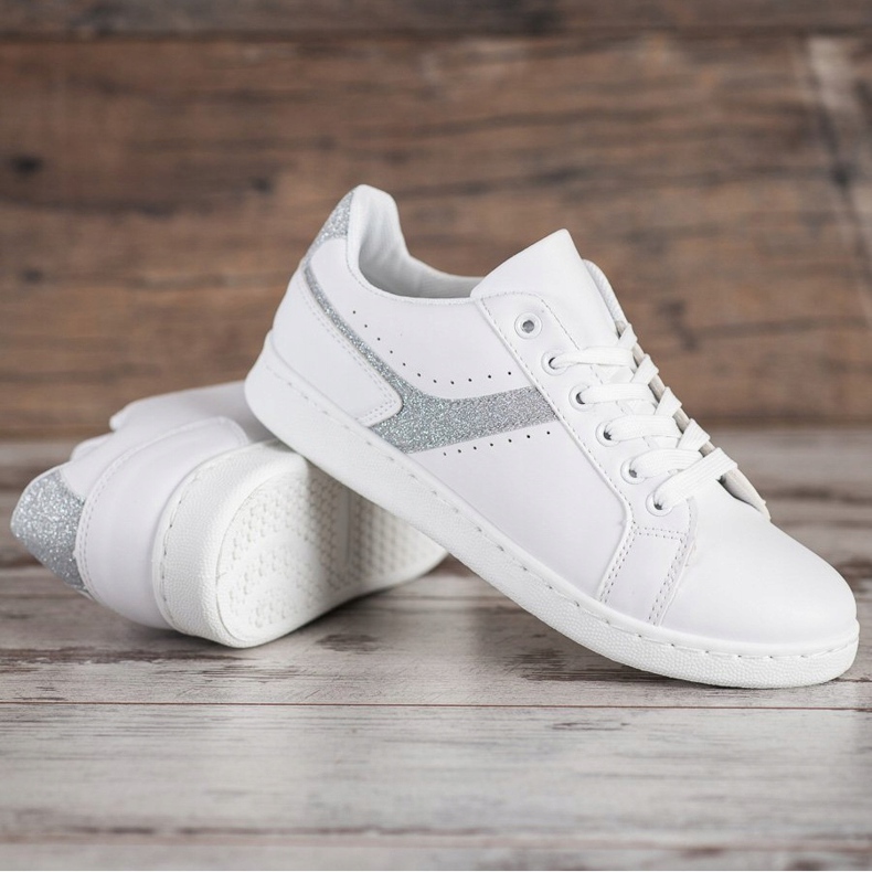 SHELOVET Trendiga sportskor vit 1