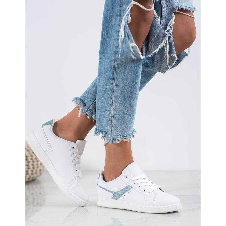 SHELOVET Trendiga sportskor vit 1