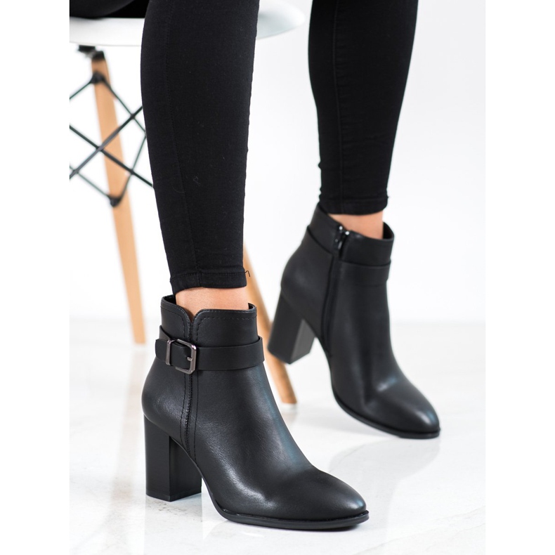 Sergio Leone Klassiska högklackade stövlar svart 2