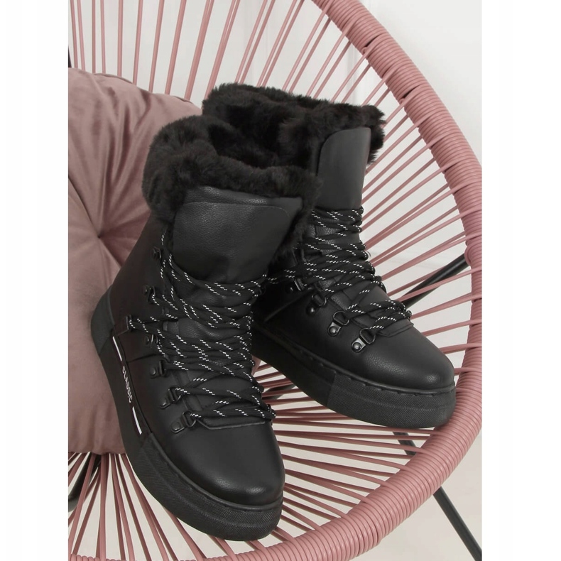 Svarta tjockisolerade snöskor BK903 Svart 2