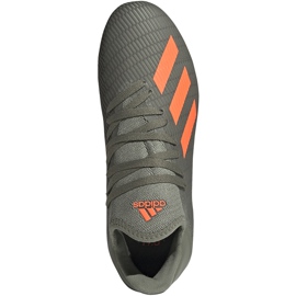 Gröna adidas X 19.3 Fg Junior fotbollsskor EF8374 grå 1