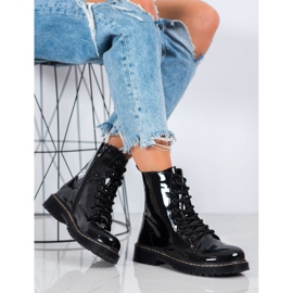 Small Swan Lackerade arbetare svart 1