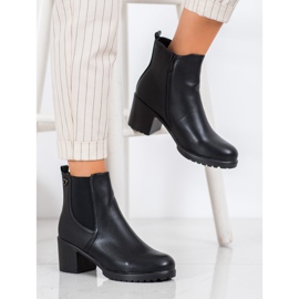 Lätta stövlar på stolpen svart 1