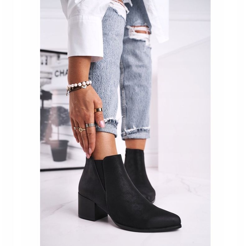 Dam Stövlar Sergio Leone Jodhpur stövlar Eco Nubuck Black BT621 svart 1