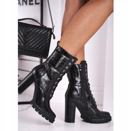 FE1 Damskor på högklackad svart Bregma 2