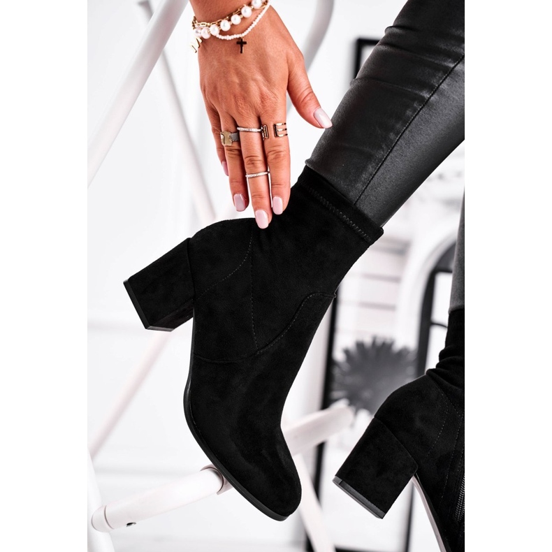 Merducio stövlar i svart mocka för kvinnor 1