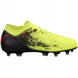 Puma Future 18.4 Fg Ag Junior fotbollsskor gul-svarta 104346 01 mångfärgad 1