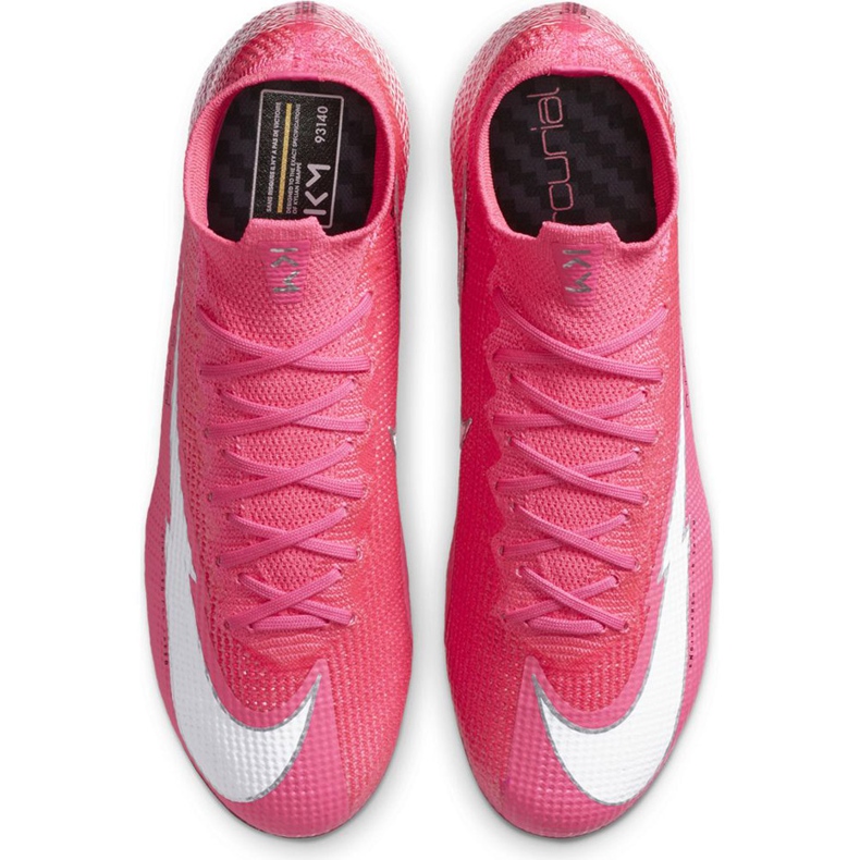 Nike Mercurial Superfly 7 Elite Km Fg DB5604 611 fotbollsskor rosa rosa 1
