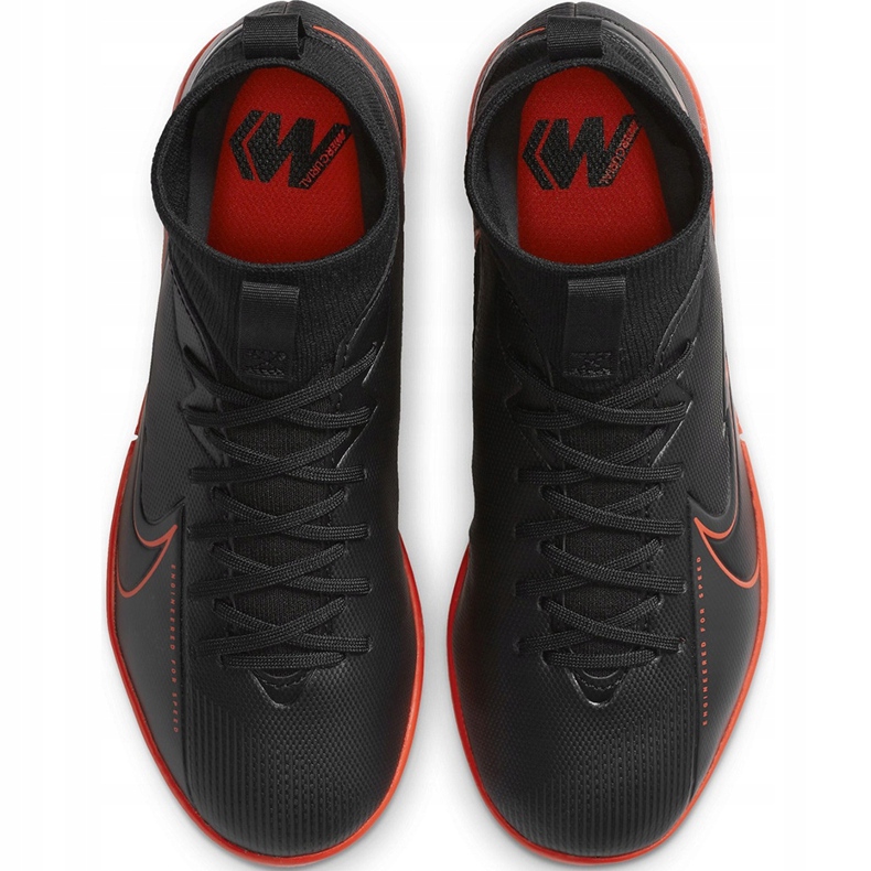 Nike Mercurial Superfly 7 Academy Ic Junior AT8135 060 fotbollsskor svart svart 1