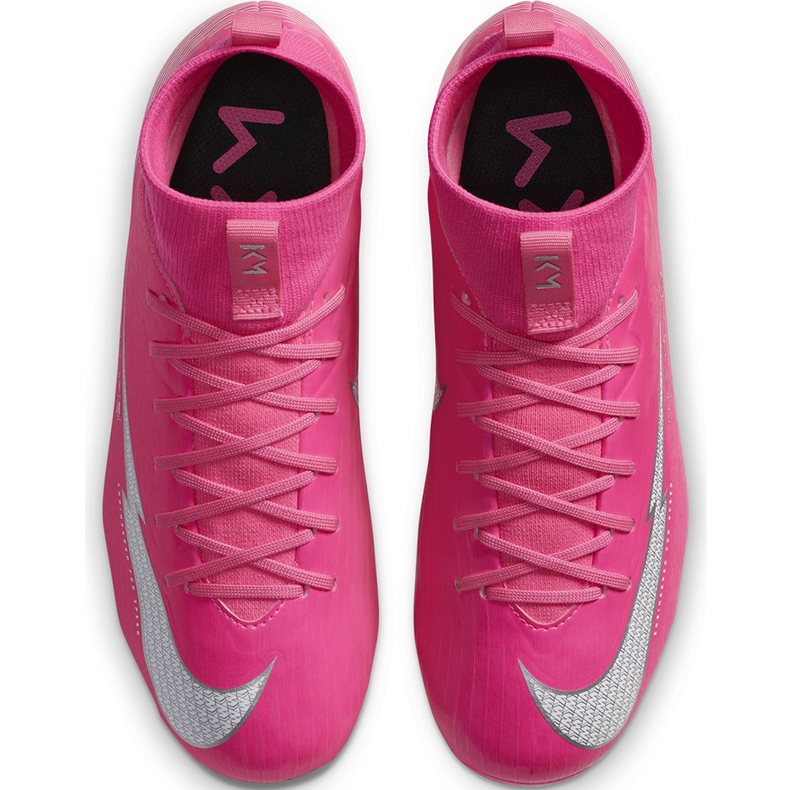 Nike Mercurial Superfly 7 Academy Km FG / MG Junior DB5609 611 fotbollsskor rosa rosa 1