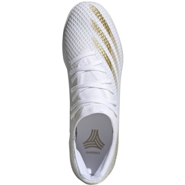 Adidas X GHOSTED.3 I EG8204 fotbollsskor vitt guld gyllene 1