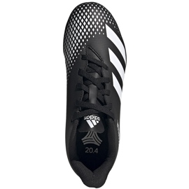 Adidas Predator 20.4 Tf Junior FW9223 fotbollsskor svart svart 1