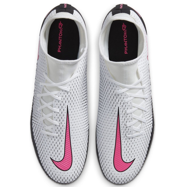 Nike Phantom Gt Academy Df FG / MG CW6667 160 fotbollsskor vit vit 1