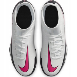 Nike Phantom Gt Club Df FG / MG Junior CW6727 160 fotbollsskor vit vit 1