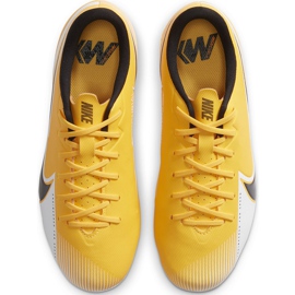 Nike Mercurial Vapor 13 Academy FG / MG Junior AT8123 801 fotbollsskor orange gul 1