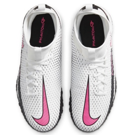 Nike Phantom Gt Academy Df Tf Junior CW6695 160 fotbollsskor vit vit 1