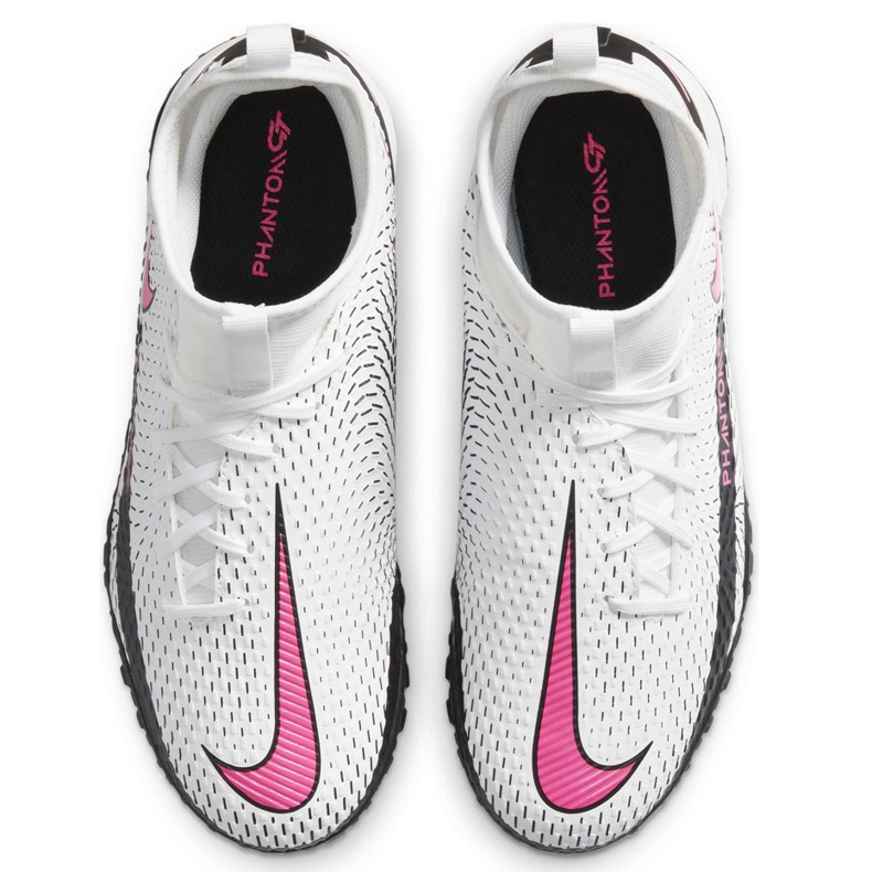 Nike Phantom Gt Academy Df Tf Junior CW6695 160 fotbollsskor vit vit 1