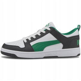 Herrskor Puma Rebound LayUp Lo Sl vit-svart-grön 369866 12 1