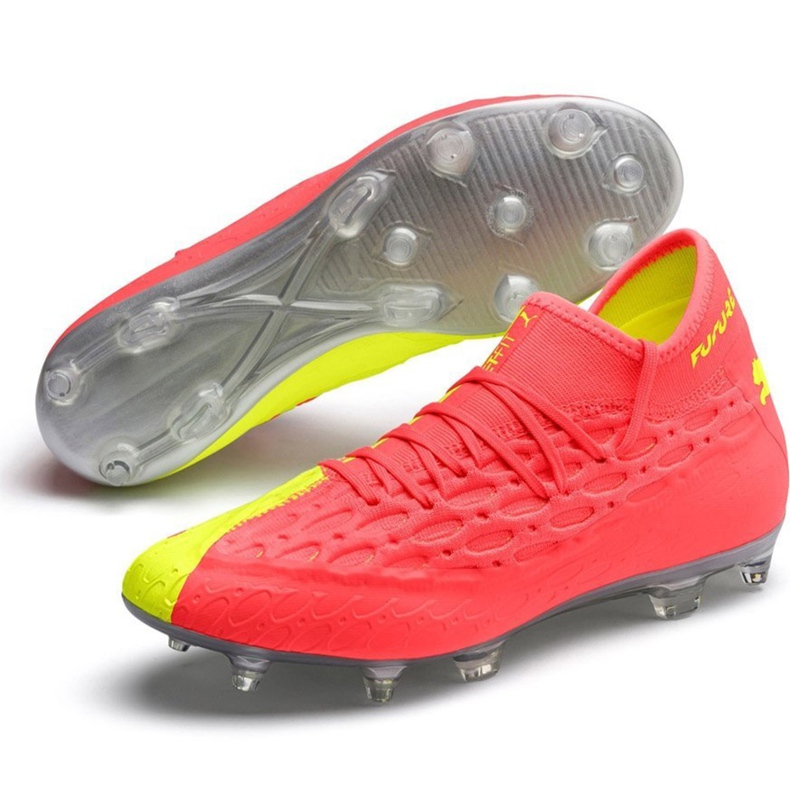 Puma Future 5.2 Netfit Osg Evo Fg Ag 106007 01 fotbollsskor gul röd 2