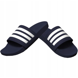 Adidas Adilette Comfort marinblå tofflor B42114 vit 1