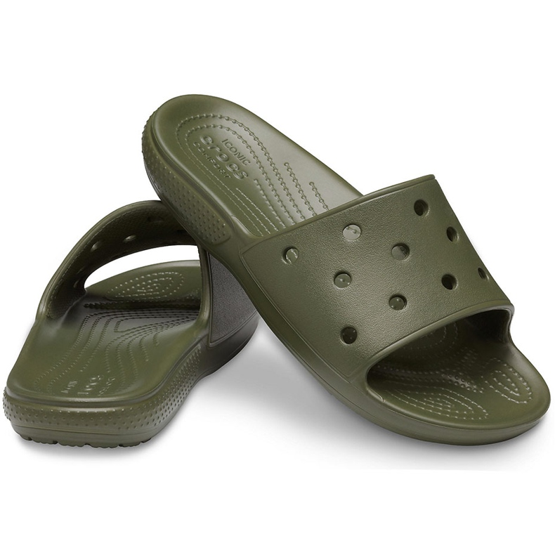 Crocs Classic Slide khaki 206121 309 grön 1