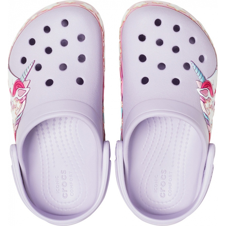 Crocs för barn FunLab Unicorn Band Cg K lila 206270 530 purpur 1