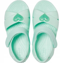 Crocs barn sandaler Classic Cross Strap Sandal Ps neo mint 206245 3TI grön 1