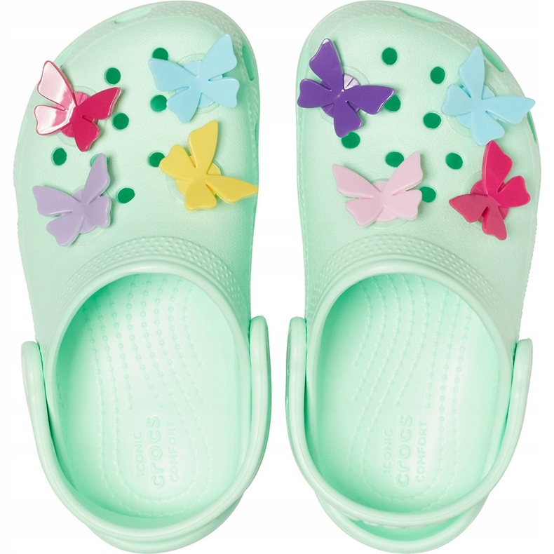 Crocs barn Classic Butterfly Charm Clg Ps grön 206179 3TI 1