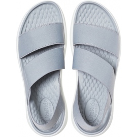 Crocs LiteRide Stretch Sandal W ljusgrå / vit 206081 00J 1