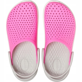 Crocs för barn LiteRide Clog Kids rosa-vit 205964 6QR 1