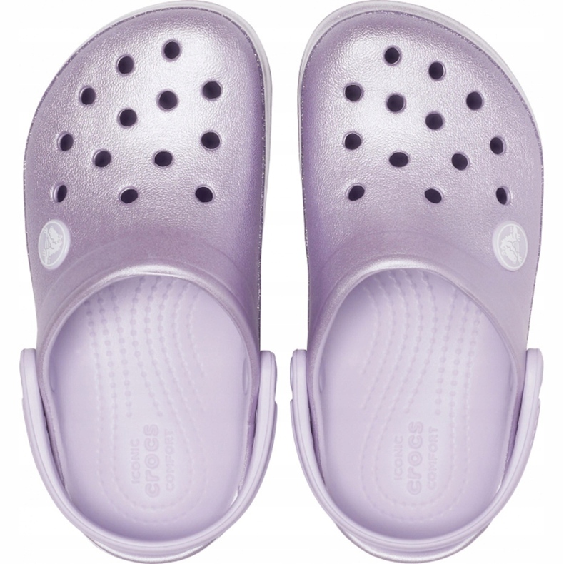 Crocs för barn Crocband Glitter Clog Kids lila 205936 530 purpur 1
