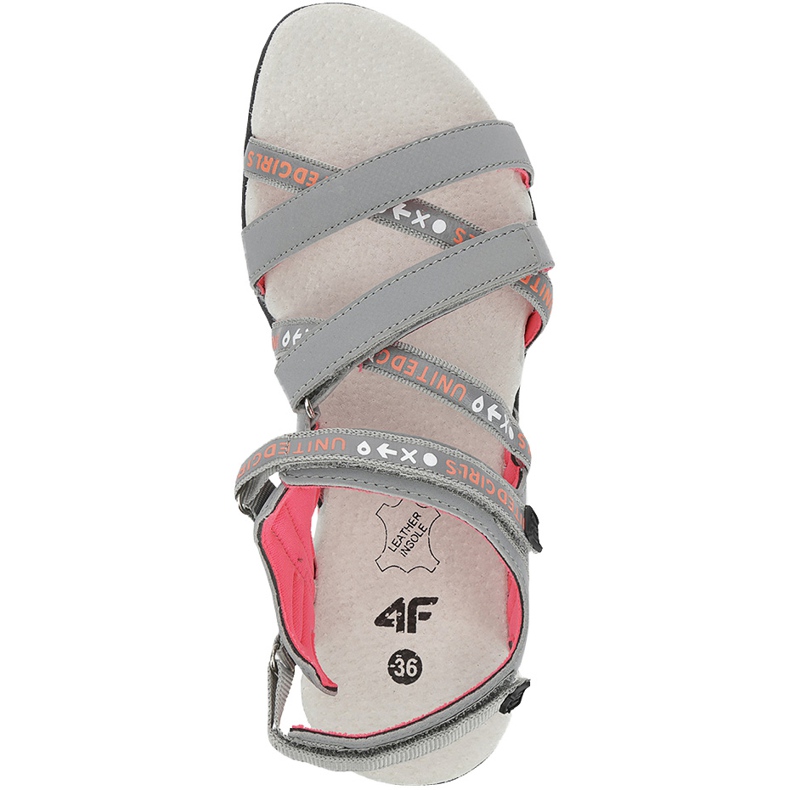 Flickas sandaler 4F flerfärgad HJL20 JSAD001 90S orange rosa grå 1