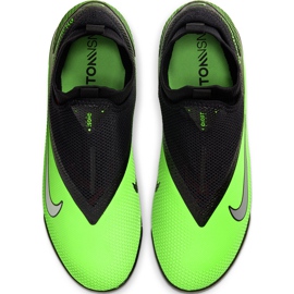 Nike React Phantom Vsn 2 Pro Df Tf CD4174 036 fotbollsskor mångfärgad grön 1