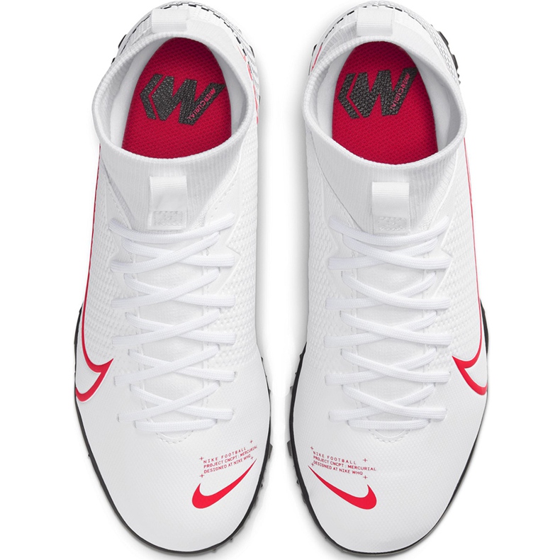Nike Mercurial Superfly 7 Academy Tf Jr AT8143 160 fotbollsskor mångfärgad vit 1