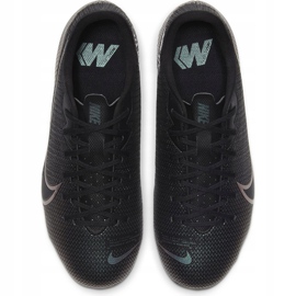 Nike Mercurial Vapor 13 Academy FG / MG Junior AT8123 010 fotbollsskor svart / grå / silver svart 1