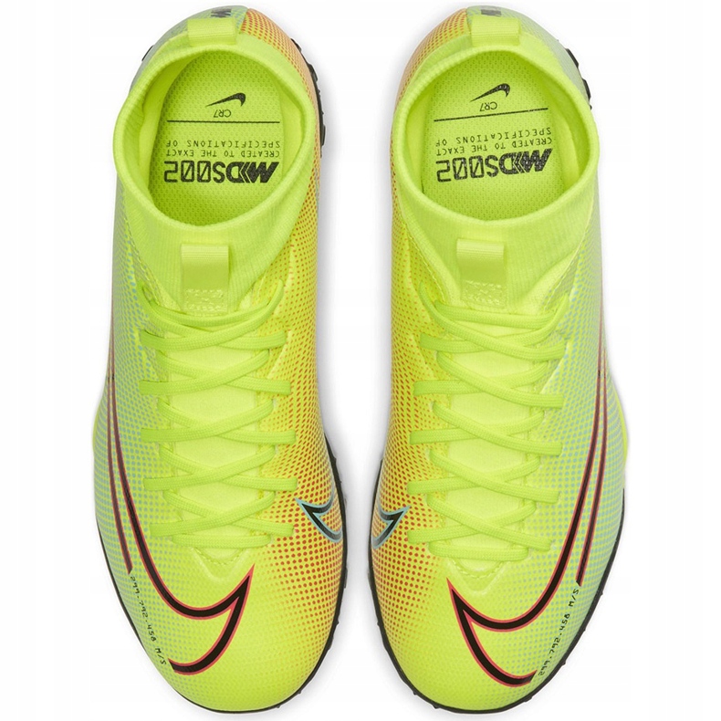 Nike Mercurial Superfly 7 Academy Mds Tf Junior BQ5407 703 fotbollsskor mångfärgad gul 1