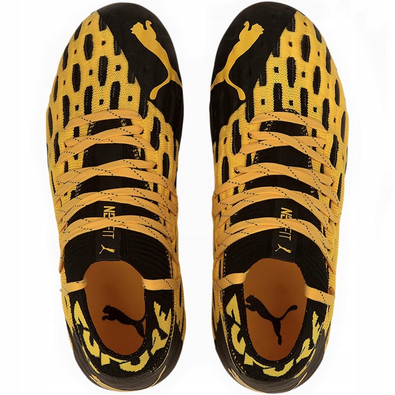 Puma Future 5.1 Netfit Fg Ag Junior 105805 02 fotbollsskor gul 1