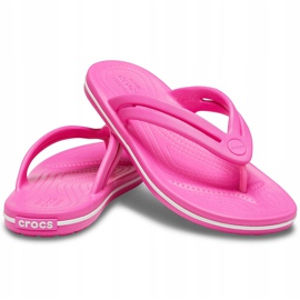 Crocs tofflor dam Crocband Flip W rosa 206100 6QQ 1