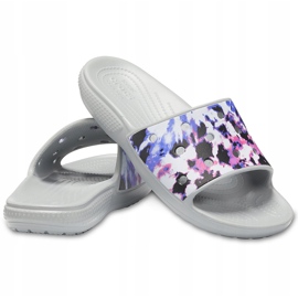 Crocs Classic Crocs Tie Dye Mania Slide 206481 97K grå mångfärgad 1