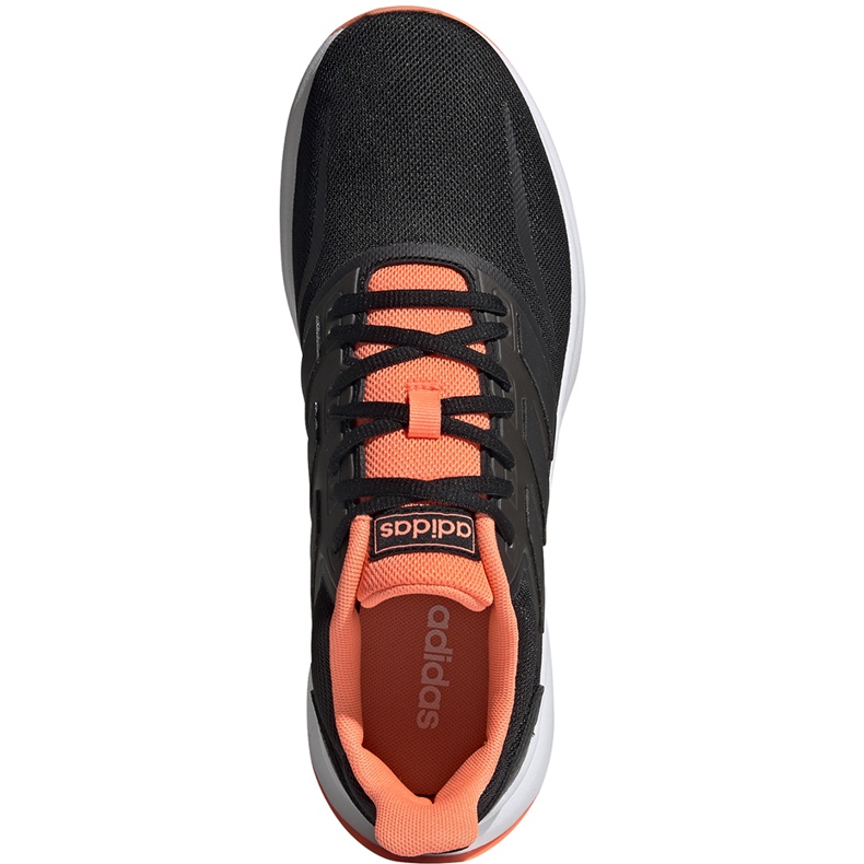 Adidas Runfalcon herrskor svart och orange EG8609 1