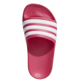 Adidas Adilette Aqua K rosa tofflor för barn EF1749 vit 1