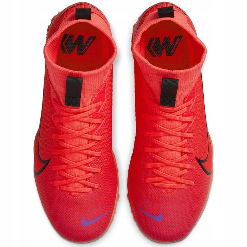 Nike Mercurial Superfly 7 Academy Tf Junior AT8143 606 fotbollsskor röd röd 1